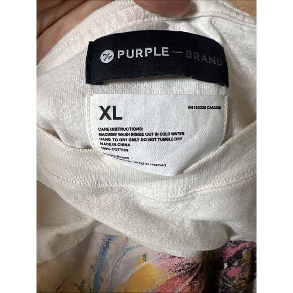 Purple Brand Under The Sun Tee Shirt XL #80080 pre-owned Rtl $145. Bb - Picture 5 of 7